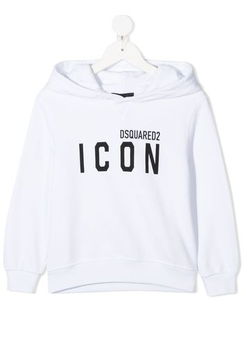 icon-print hoodie