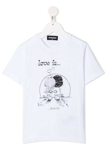 illustration-print T-shirt