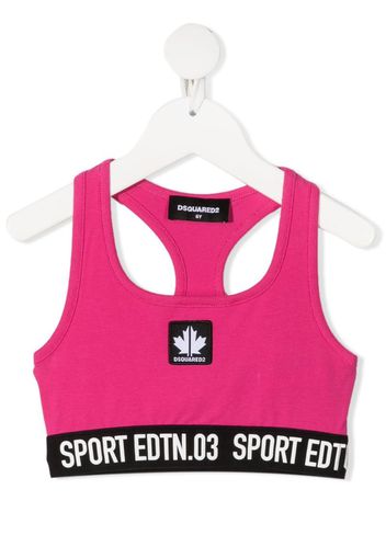 logo-patch crop top