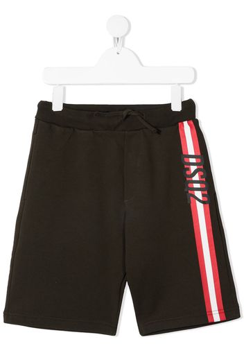 Dsquared2 Kids Shorts con righe - Verde