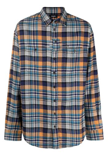 Dsquared2 Camicia a quadri - Blu