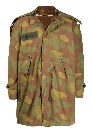 Dsquared2 Parka con stampa camouflage - Verde