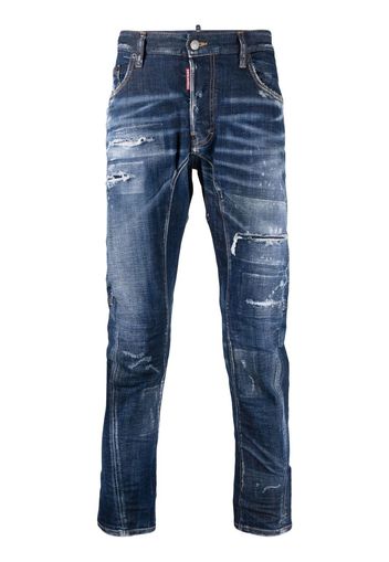 Dsquared2 Jeans skinny con effetto vissuto - Blu