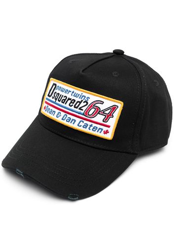 Dsquared2 logo patch baseball cap - Nero