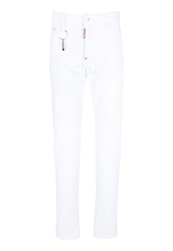 Dsquared2 Jeans svasati con applicazione - Bianco