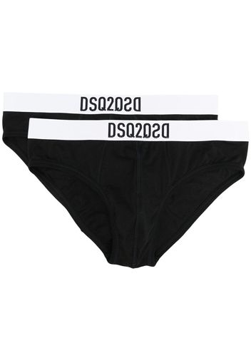 Dsquared2 Boxer con stampa - Nero