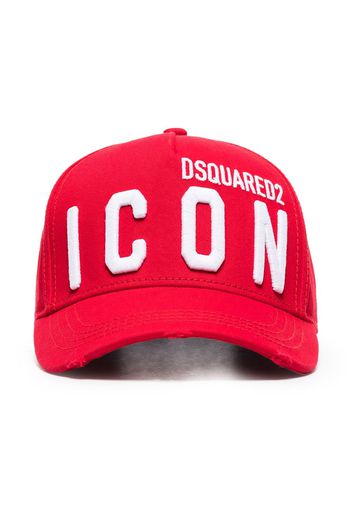 Dsquared2 embroidered Icon baseball hat - Rosso