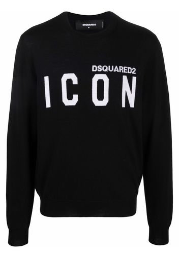 Dsquared2 Maglione con stampa - Nero