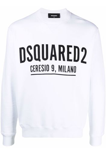 Dsquared2 Felpa con stampa - Bianco