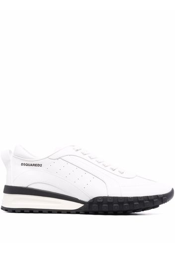 Dsquared2 leather low-top trainers - Bianco