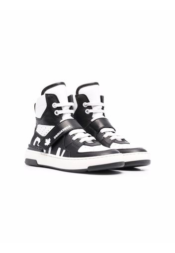 Dsquared2 Kids lace-up hi-to sneakers - Nero