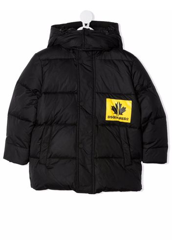 Dsquared2 Kids chest logo-print padded coat - Nero