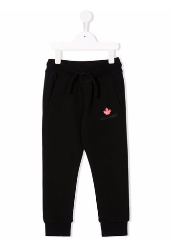 Dsquared2 Kids logo-print cotton track trousers - Nero