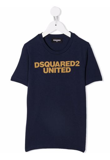 Dsquared2 Kids logo-print cotton T-Shirt - Blu