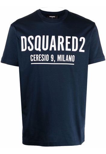 Dsquared2 logo-print short-sleeve T-shirt - Blu