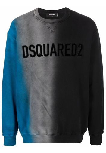 Dsquared2 Felpa con stampa - Blu