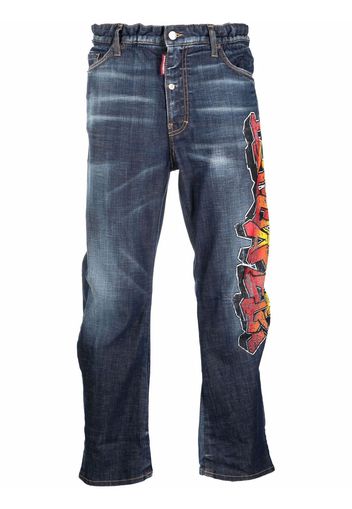 Dsquared2 Jeans con stampa - Blu