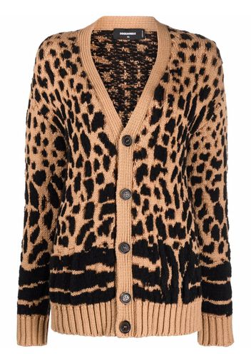 Dsquared2 Cardigan con stampa - 961 CAMEL