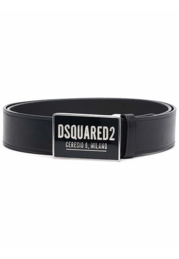 Dsquared2 Cintura con placca logo - Nero