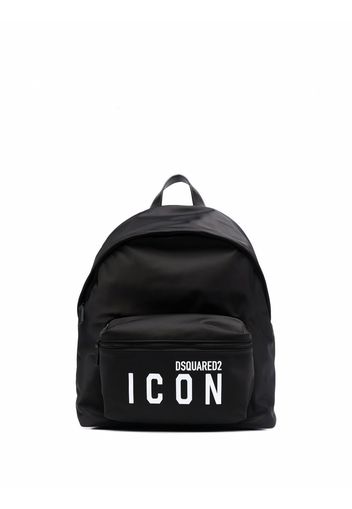 Dsquared2 logo-print pocket backpack - Nero