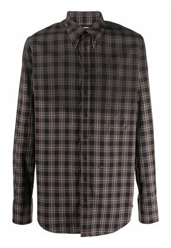 Dsquared2 plaid check pattern shirt - Grigio