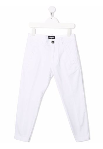 Dsquared2 Kids logo-print straight-leg trousers - Bianco