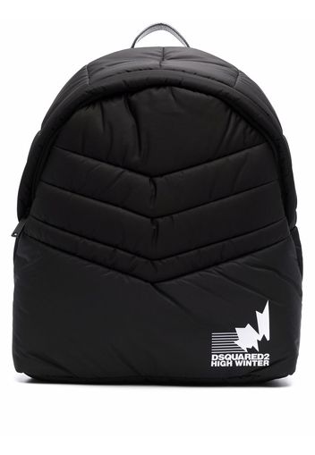 Dsquared2 padded logo-print backpack - Nero