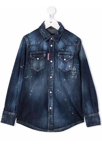 Dsquared2 Kids denim long-sleeve shirt - Blu