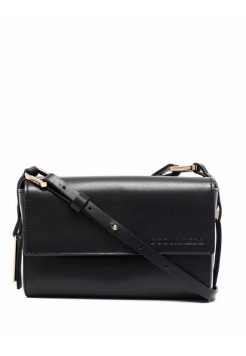 Dsquared2 logo-charm leather shoulder bag - Nero