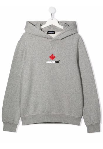 Dsquared2 Kids TEEN logo-print hoodie - Grigio