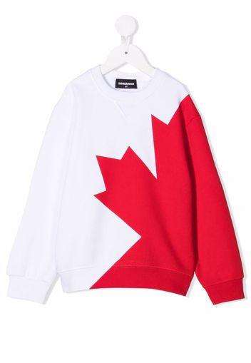 Dsquared2 Kids graphic-print cotton sweatshirt - Bianco