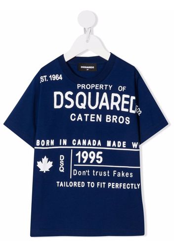 Dsquared2 Kids T-shirt con stampa - Blu