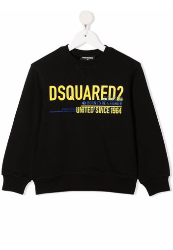 Dsquared2 Kids logo slogan sweatshirt - Nero