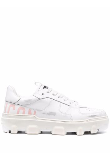 Dsquared2 Icon leather low-top sneakers - Bianco