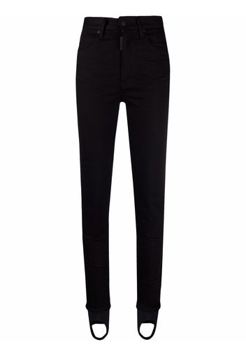 Dsquared2 high-rise stirrup jeans - Nero