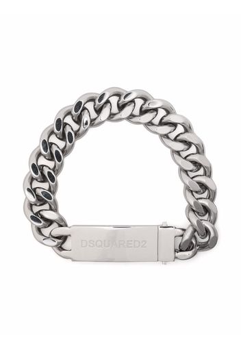 Dsquared2 logo plaque chain-link bracelet - Argento