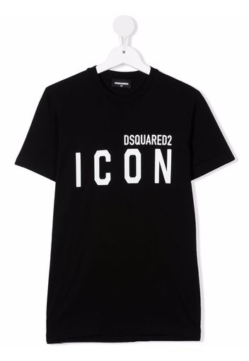 Dsquared2 Kids TEEN Icon-print cotton T-shirt - Nero