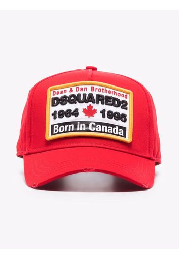 Dsquared2 Cappello da baseball Born in Canada - Rosso