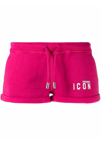 Dsquared2 logo-print mini shorts - Rosa