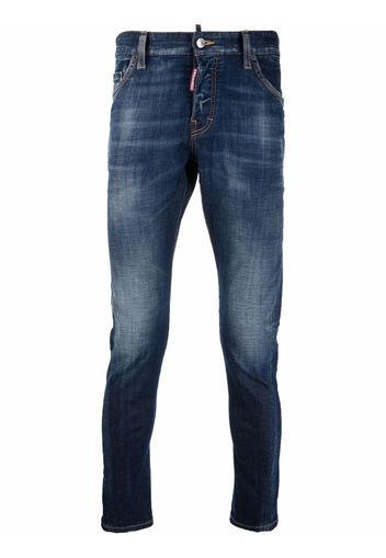 Dsquared2 logo-patch denim jeans - Blu