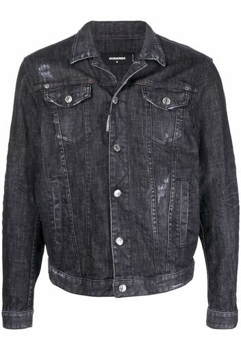 Dsquared2 button-up denim jacket - Nero