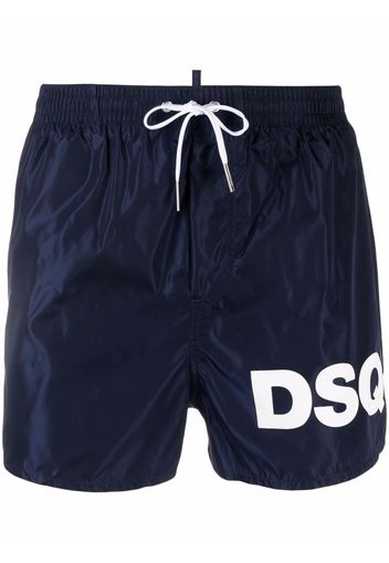 Dsquared2 logo-print swim shorts - Blu