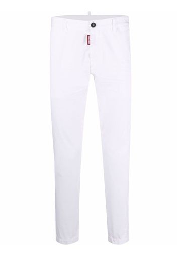 Dsquared2 mid-rise straight-leg trousers - Bianco