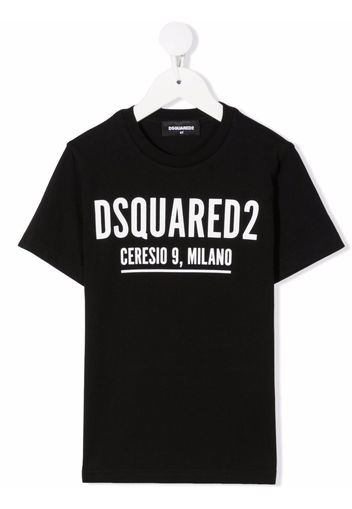 Dsquared2 Kids logo-print crewneck T-shirt - Nero