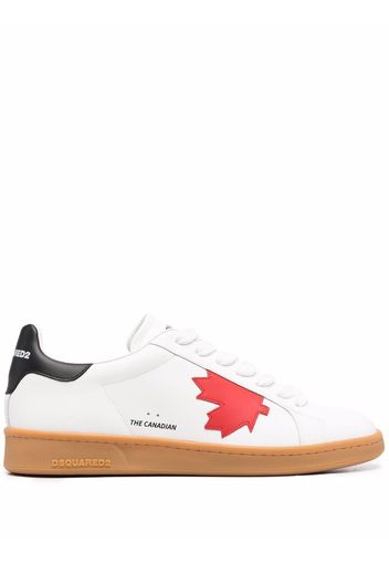 Dsquared2 logo-print low top sneakers - Bianco