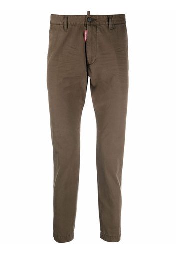 Dsquared2 four-pocket cotton chinos - Verde