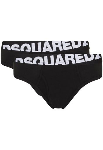 Dsquared2 D2 NOS TWIN PACK BRIEF UNDERWEAR BLK - Nero