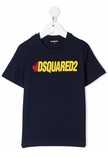 Dsquared2 Kids logo-print cotton T-shirt - Blu