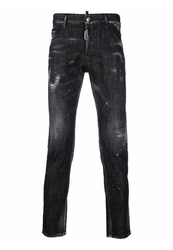 Dsquared2 Jeans skinny con effetto vissuto - Nero