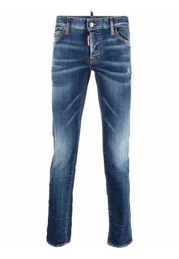 Dsquared2 Jeans skinny con effetto schiarito - Blu